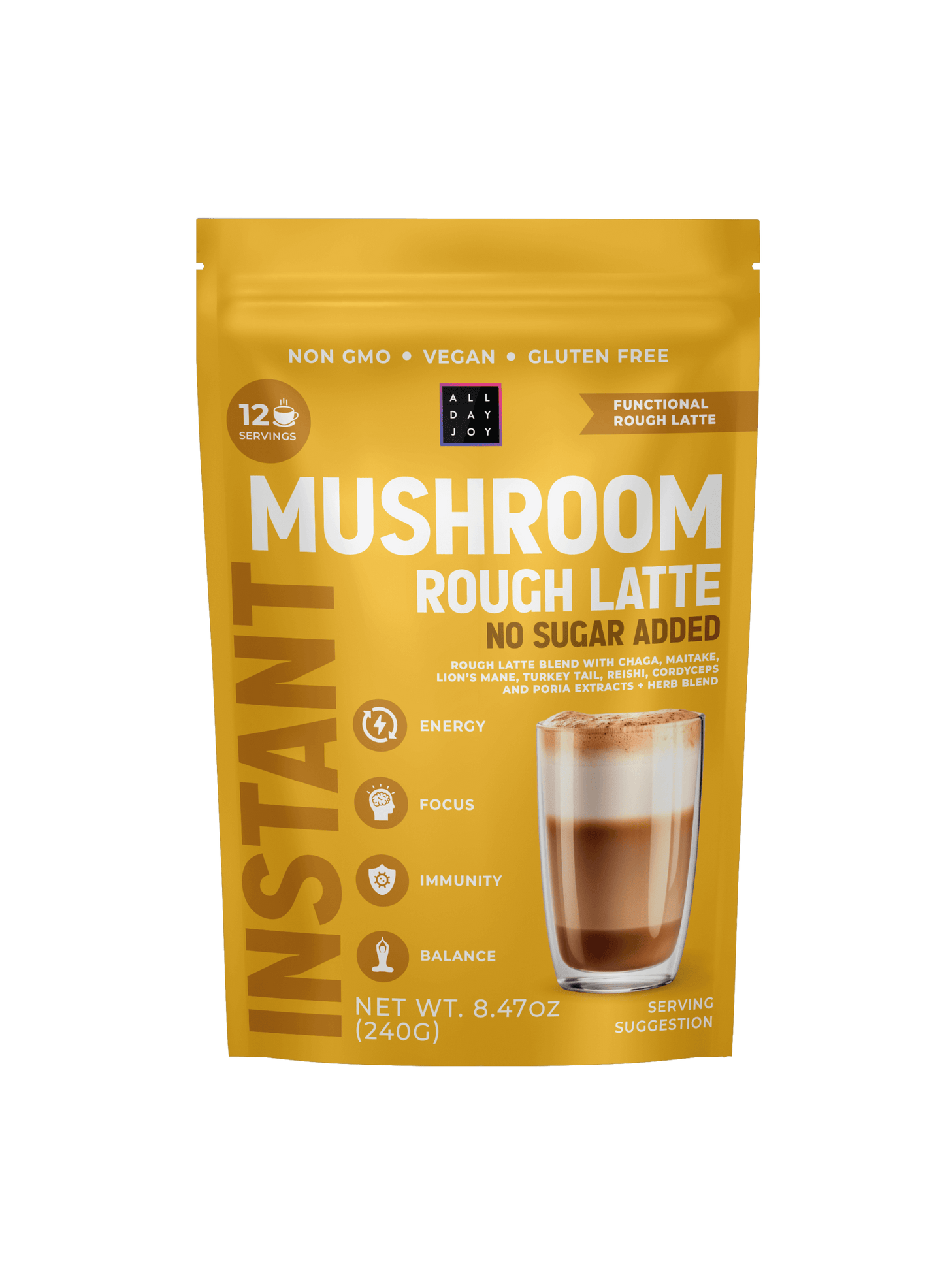 Mushroom Rough Latte No sugar added