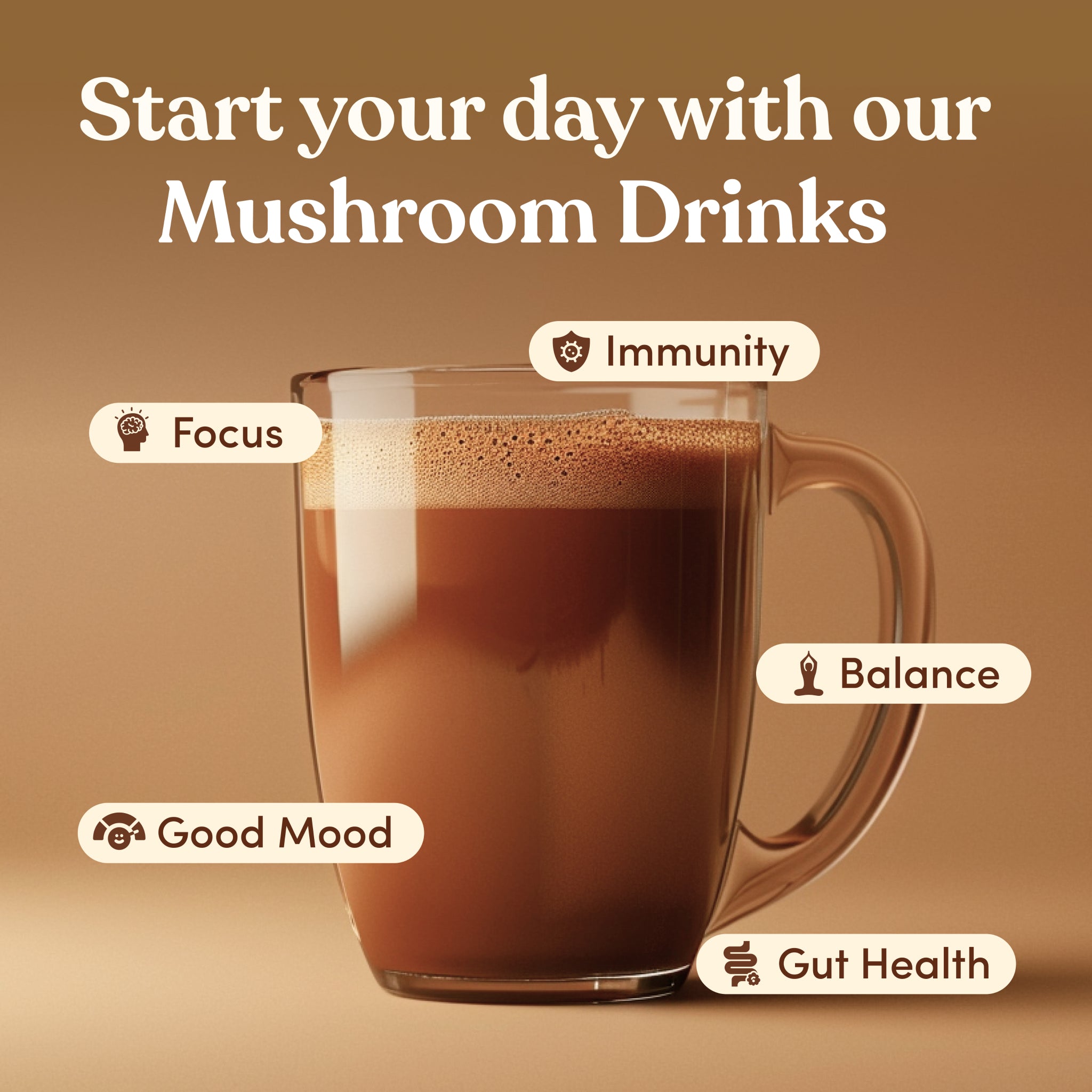 Mushroom Mocha Coffee No sugar added