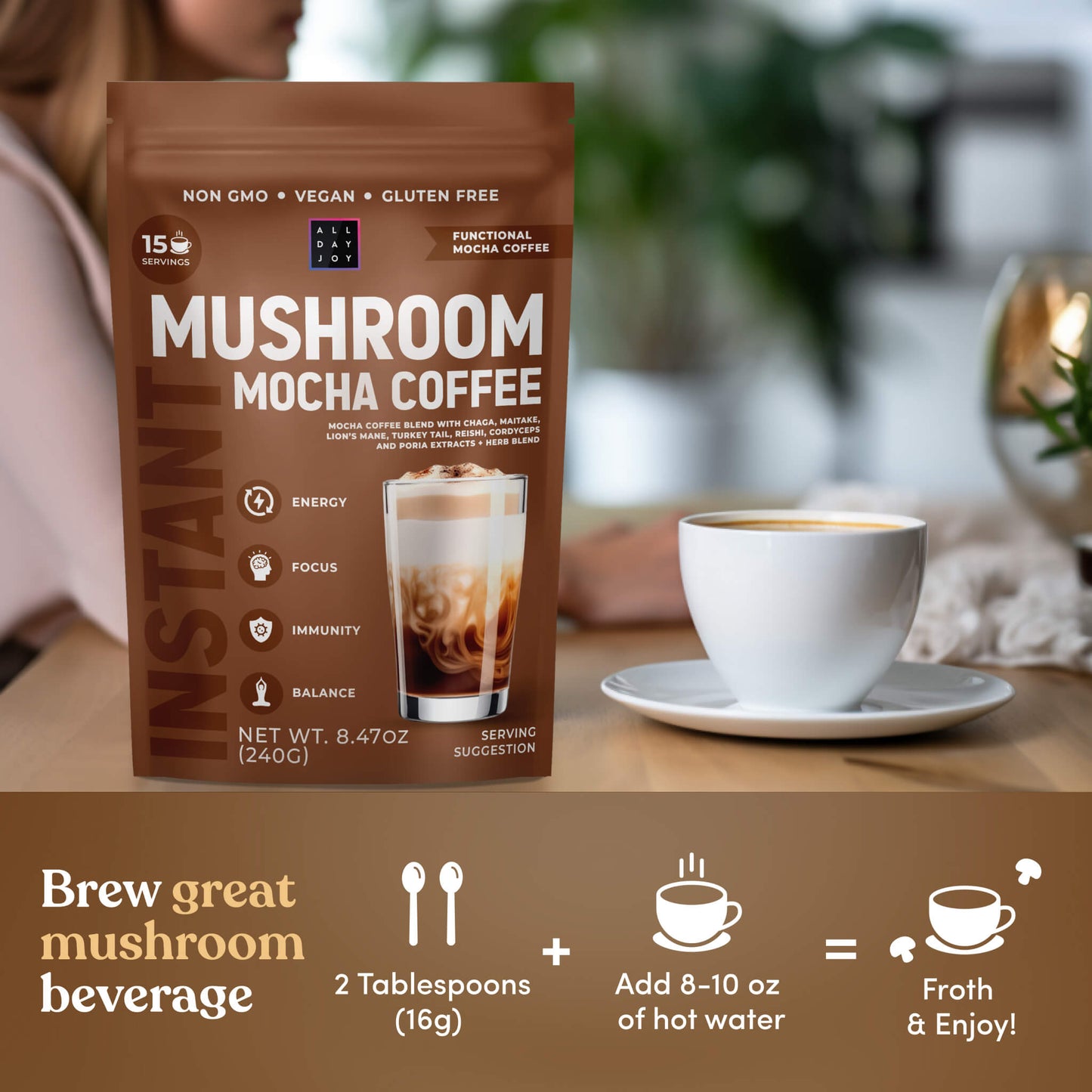 Mushroom Mocha Coffee