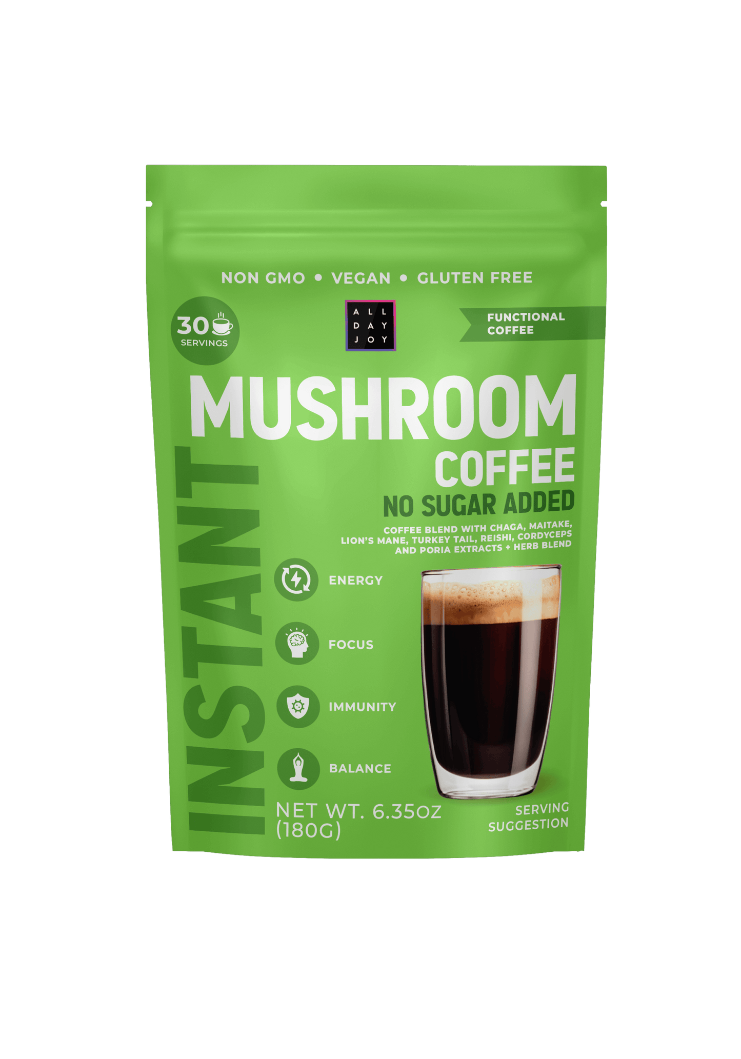 Mushroom Coffee No sugar added