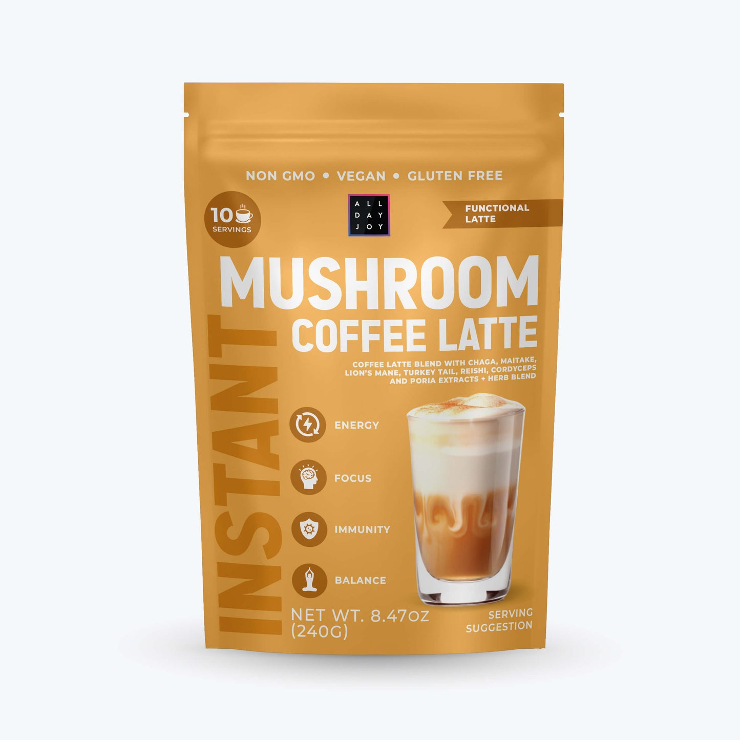 Mushroom Coffee Latte