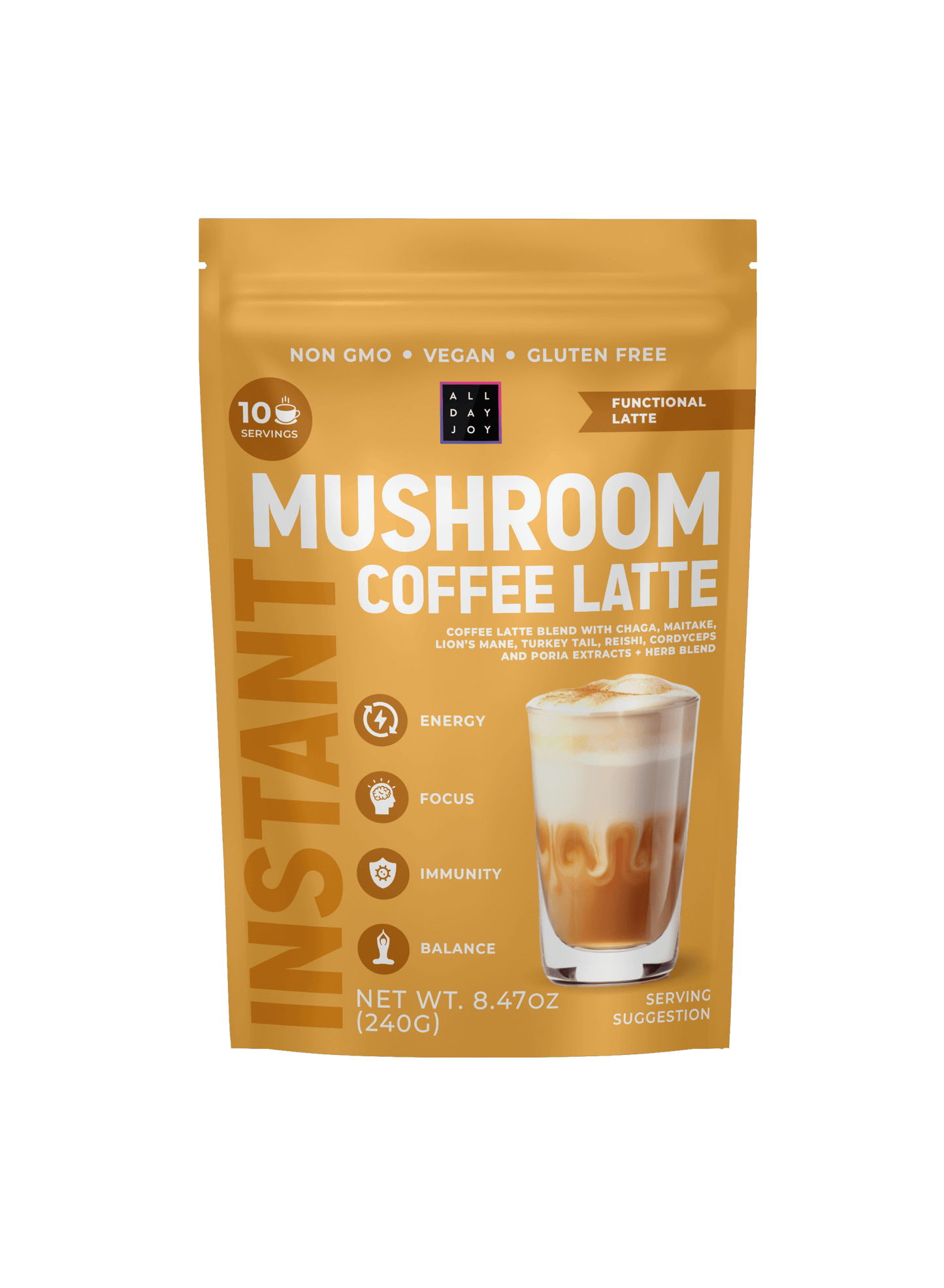 Mushroom Coffee Latte