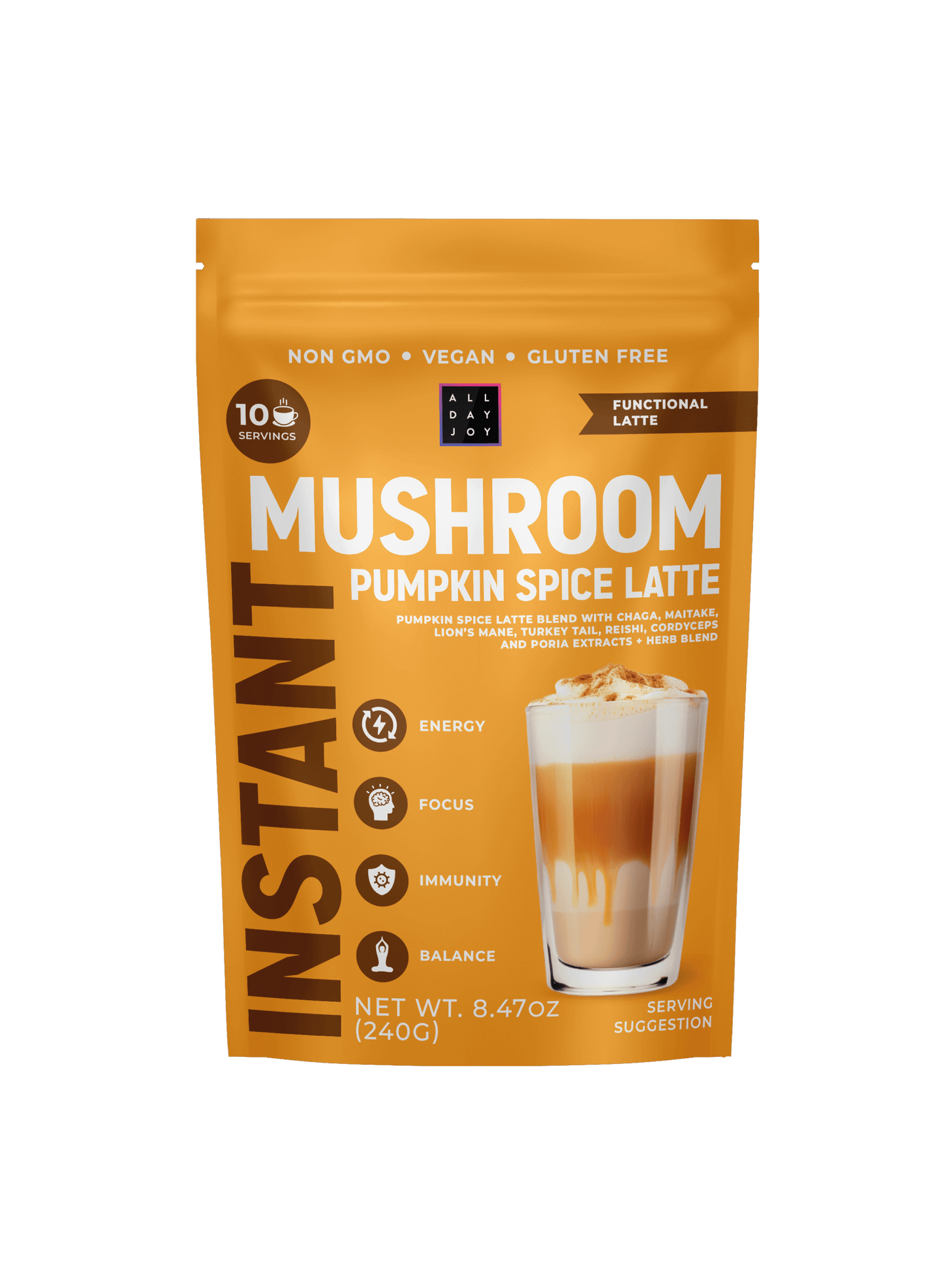 Mushroom Pumpkin Spice Latte