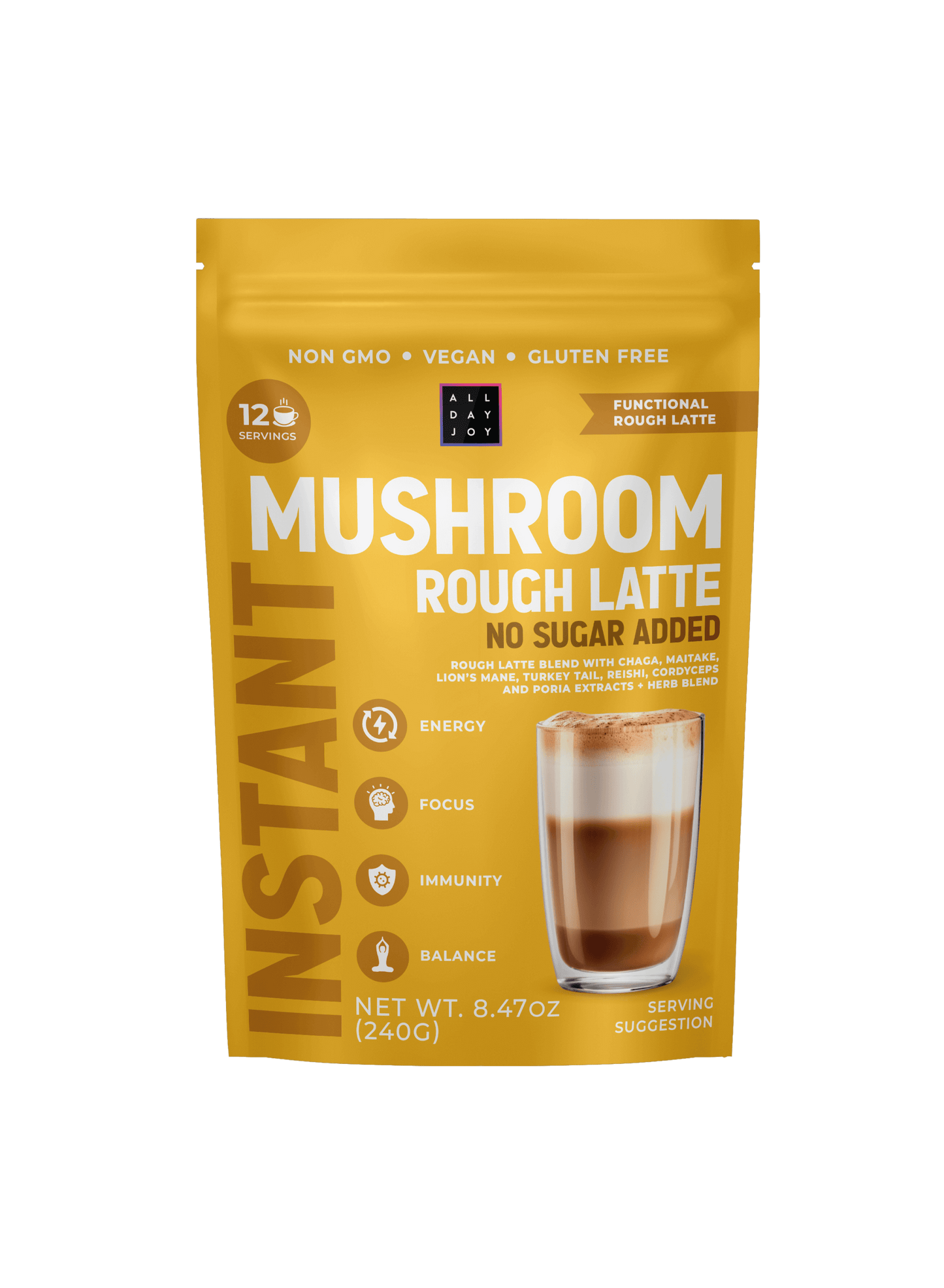 Mushroom Rough Latte No sugar added